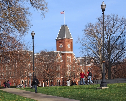 Park in front of a University Building